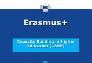 Appel &agrave; candidature pour expertise dans le cadre d'un projet Erasmus+ CBHE